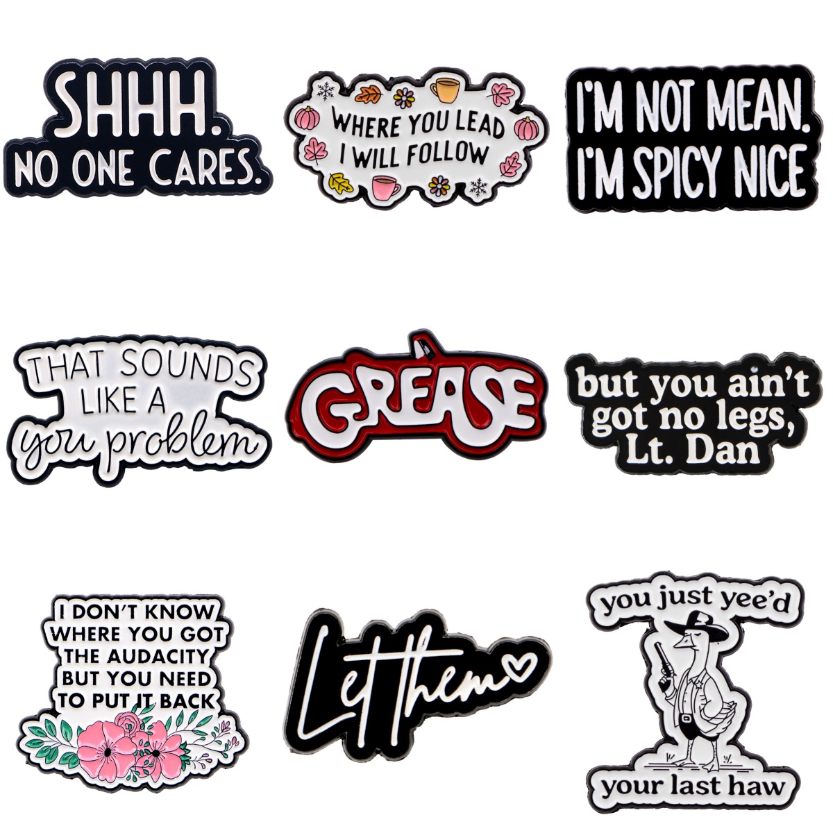 Women Accessories Quotes - Броши «Я НЕ ЗНАЮ» для женщин,