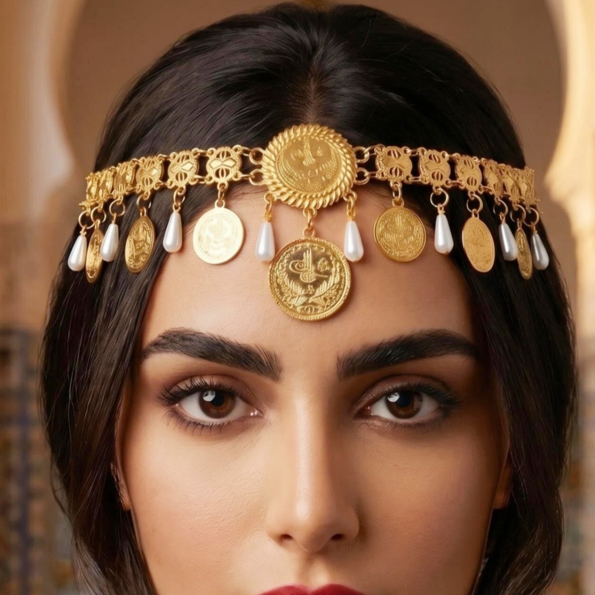 Women'S Egyptian Accessories - Курдская головная уборная цепочка с подвесками