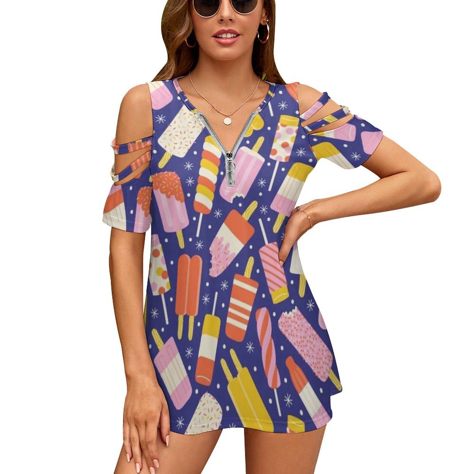 Women Accessories Vector - Popsicles Новая мода Топ с открытыми